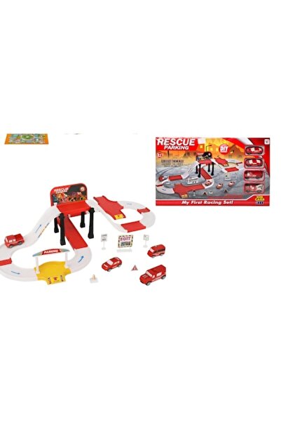 OEM 3D Parking Set for Kids, Rescue Parking, 4 Cars Included