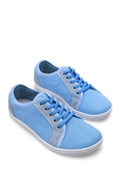 Pelanir Bebe Mavi Kadın Barefoot Ayakkabı, Geniş Burun Tasarımlı Esnek ve Haf...