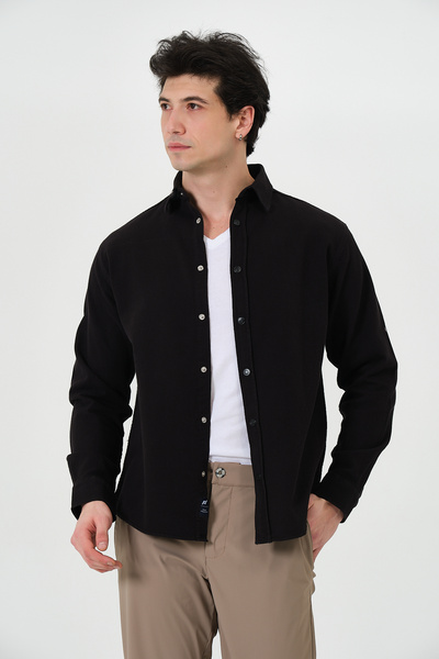 PIQUE ΑΝΔΡΙΚΟ ΠΟΥΚΑΜΙΣΟ Ανδρικό πουκάμισο με κουμπωτό κλείσιμο