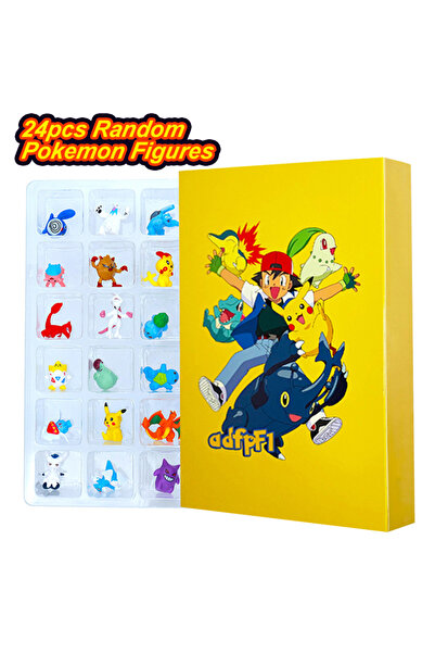 Choice11 بانداي ٢٤ قطعة مع صندوق هدايا تقويم مجيء شخصيات بوكيمون، دمية بيكاتش...