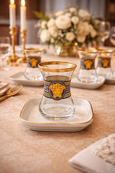 crystalhome 12 Piece Medusa Tea Set