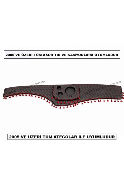 pozantiaksesuardunyasi Torpido Cam Front Chest Console Leather Upholstered Ax...