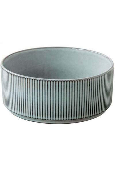 Generic Easy Life Domus Glossy Glaze Coated Ceramic Bowl Blue and Grey 16.5cm