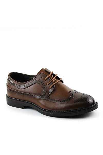 mm Men's casual shoes, Oxford style A1857-2-BROWN