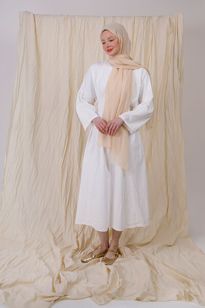 FENZA SCARF Bamboo Shawl with Pumple Inside Color