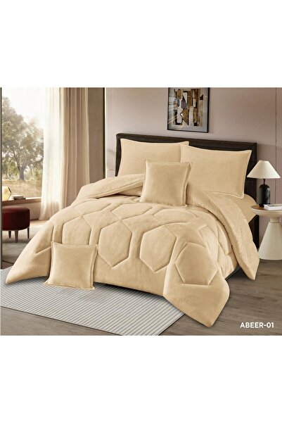 Red Rose Winter duvet cover set, single and a half size, made of velvet and f...