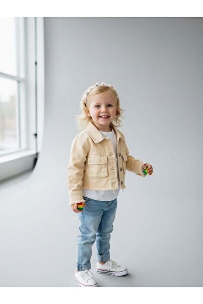 Zekids Girl's Denim Jacket