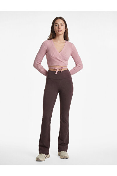 Koton High Waist Slim Fit Flared Sports Leggings