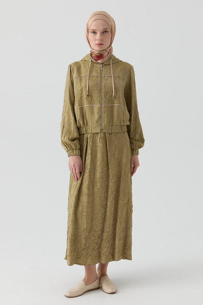 Tuğba Bomber Ceketli Takım - Olive