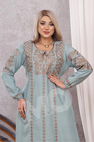 M&O 2 Cotton jalabiya with elegant embroidery designs, perfect for the holy m...