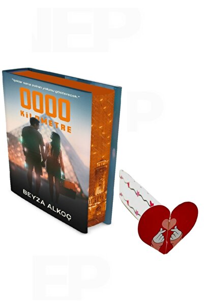 İndigo Kitap Sıfır Kilometre Film Özel Baskı ve Özel Tasarım Kalp Ayraç Hediyeli