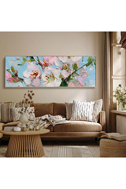 woodhomeworks Tek Parça Gerçek Ahşap Yatay Panorama Çerçeveli Tablo sanat