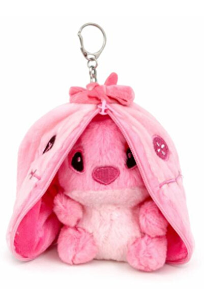 OEM Angel plush keychain with zipper pouch, 10 cm, multicolor, for keys and b...