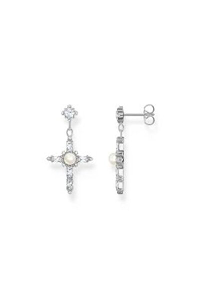 Thomas Sabo H 2312-167-14 Silver Earrings Cross Romance Silver Ladies
