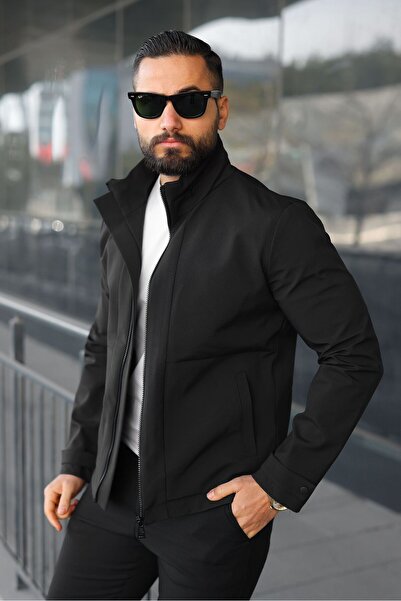 SEASON COAT Men's Slim Stand Collar Seasonal Jacket