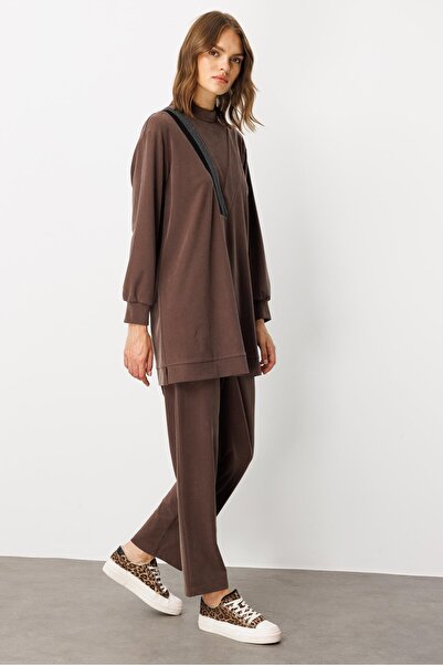 Micca Soft Örme (miccell %55 doğal) İçerikli Ribana Garni Pantalon Kombin Tak...