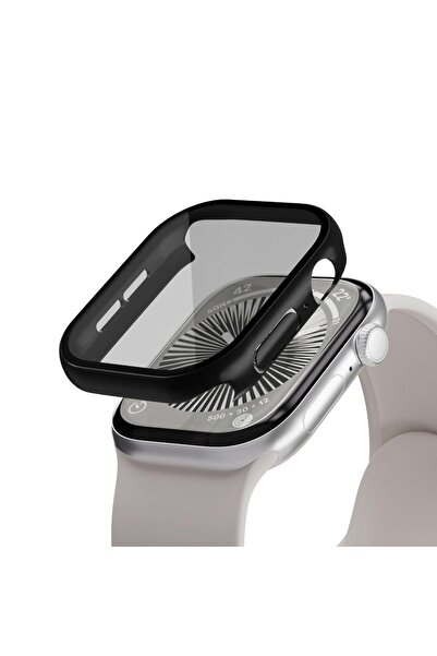 HYPHEN واقي ساعة أبل ديفيندر، السلسلة 10، أسود، 46 مم