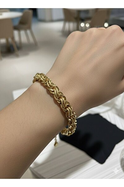 Glowzee Takı & Aksesuar 14K Altın Rengi Kuyumcu İşçiliği Xuping Burgu Bileklik