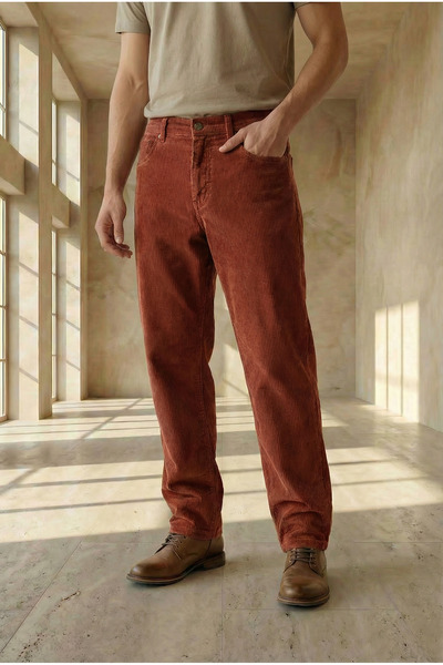 LTC Jeans Ανδρικό παντελόνι από βελούδο με χαλαρή εφαρμογή και άνετη γραμμή