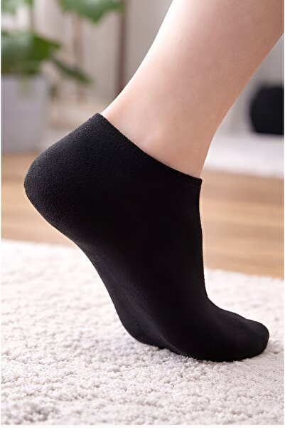 Özpak Siyah Polar Patik Çorap ve Patik