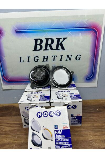 Noas Led NOAS 5W 3 RENK SİYAH KROM PANEL 10 LU PAKET