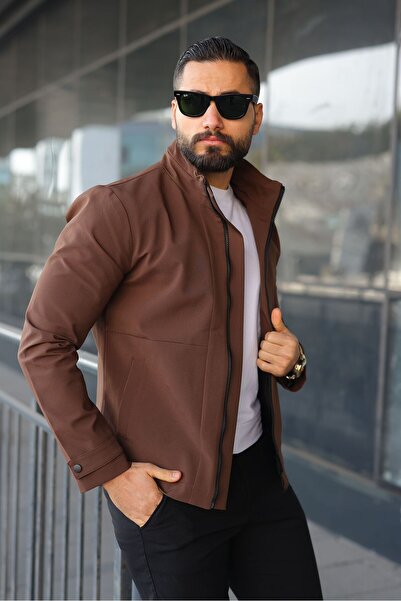 SEASON COAT سترة رجالية رفيعة ذات ياقة عالية للاستخدام الموسمي