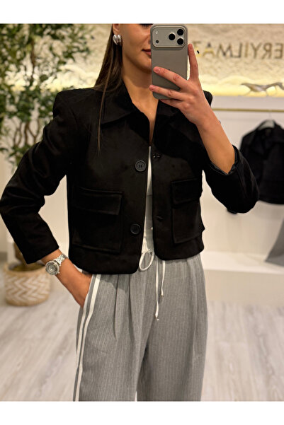 EMEL ERYILMAZ MS Kısa Süet Ceket