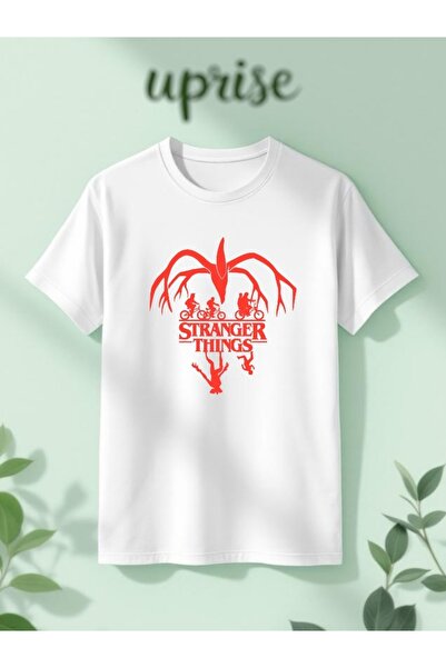 Vordevia Mind Flayer Stranger Things Printed Cotton Oversize T-Shirt