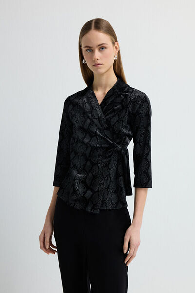 Love My Body Kadife Anvelop Bluz