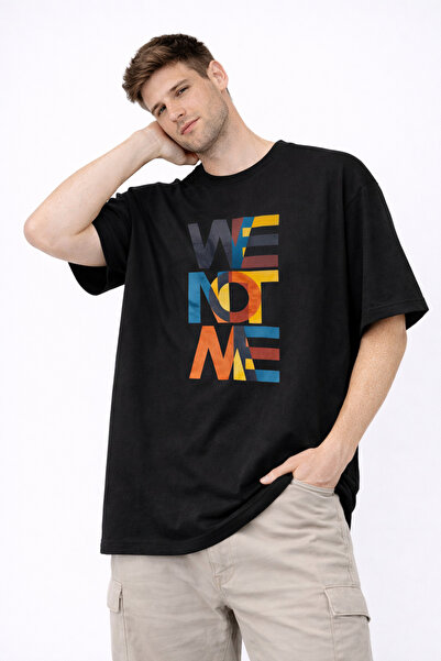 Me&On WEAR تي شيرت مطبوع عليه شعار تحفيزي 100% قطن قصة فضفاضة للجنسين - YesYo...