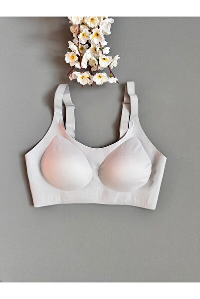 EMSAL ÖZGÜR LINGERIE Laser Cut Wireless Seamless Adjustable Strap Gathering B...