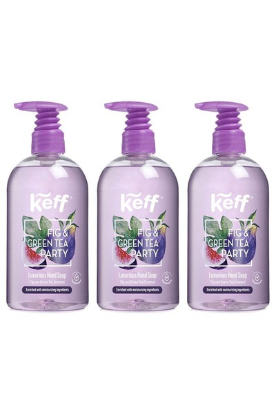 Sano SET 3 PIECES - KEFF HAND SOAP FIG/GREEN TEA 500ml