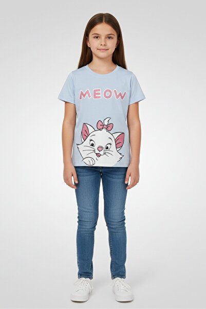 Disney Kids Girl Short Sleeve The Aristocats Top, Blue