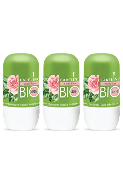 Sano SET 3 PIECES - CARELINE BO DEO ROLL ON VELVET ROSE 75ml