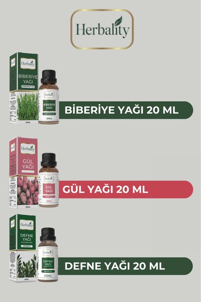 herbalıty Rosemary Rose Laurel Oil Set 20 ml