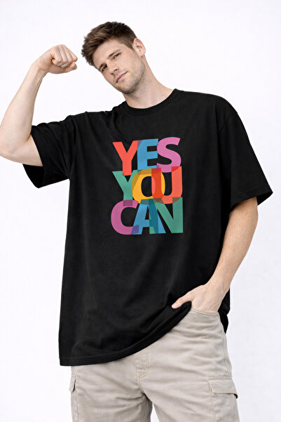 Me&On WEAR Motivational Slogan 100% Cotton Printed Oversize Unisex T-Shirt – ...