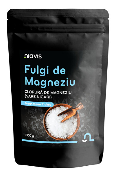 Niavis Fulgi de Magneziu pentru Baie (Sare Nigari) 500g