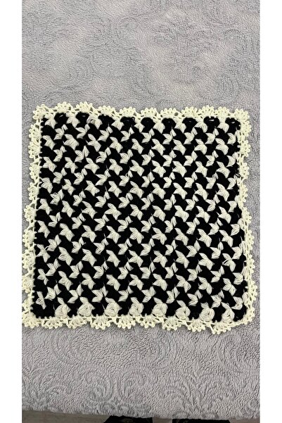 DH NATURAL حقيبة هدايا ومهري واسعة من الألياف المحبوكة يدويا باللون الأسود وا...