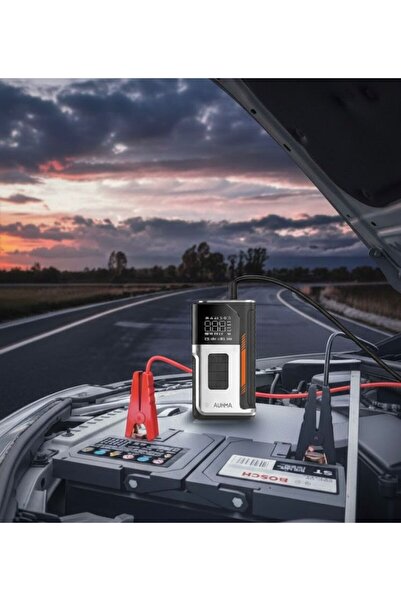 Tasco Auhma 4-İn-1 Şarjlı 12.000 mAh Taşınabilir Çanta Araç Işıklı Hava Kompr...