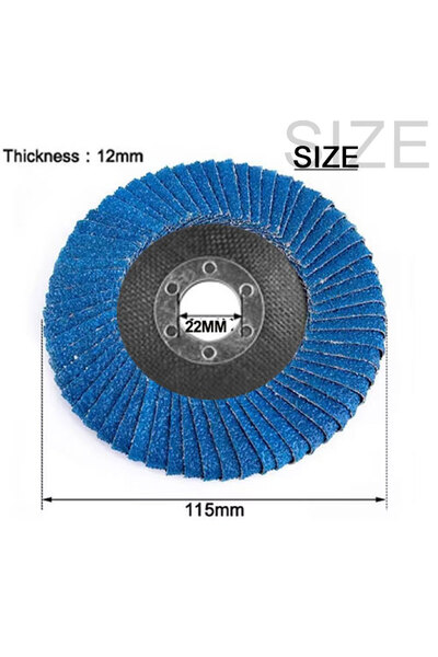 Choice5 قرص تلميع ذو حافة كاشطة من NuoDun مقاس 4/4.5/5 بوصة، قطعة واحدة، 115 ...