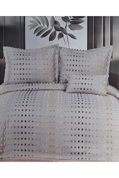VELLON HOME Vi̇tali̇s 4 Piece Bedding Cover Set Stone