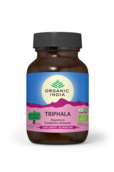 Organic India Triphala Digestie Curatare Colon