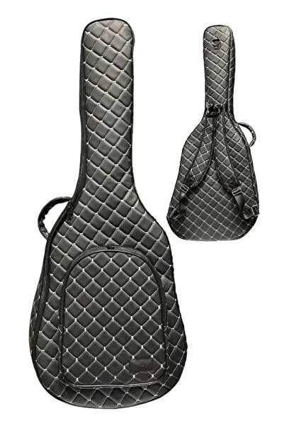 Erga Müzik Classic Guitar Bag-Case-Thick-Gi̇gbag-White Quilted-Artificial Lea...