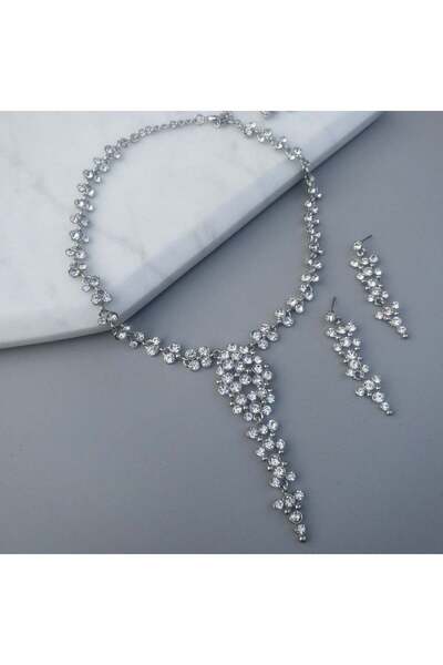 MOONGLOW ACCESSORIES Crystal Love Necklace and Earrings