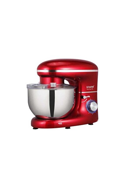 Allians Güçlü 1400W, 5 litrelik stand mikser, şık kırmızı tasarım