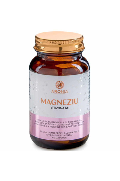 Aronia Charlottenburg Magneziu 375mg cu Vitamina B6 - 60 capsule