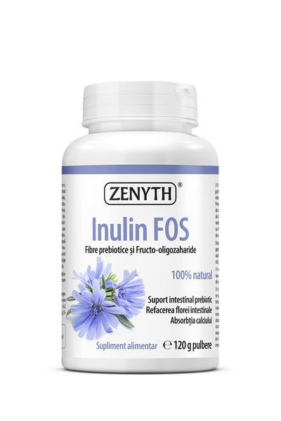 ZENYTH Inulina FOS din Radacina de Cicoare, 120 g Pulbere