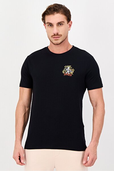 Hurley Men Sportswear Fit Short Sleeve Outdoor T-Shirt, Black