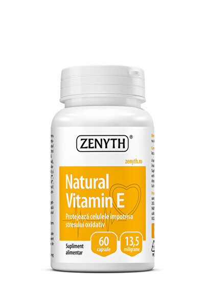 ZENYTH Vitamina E Naturala, 60 capsule, Complex de Tocoferoli Tocotrienoli