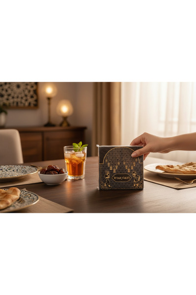 EMPA A V M 17x17 cm 2 paket ( 40 adet) iftar vakti temalı ramazan peçetesi